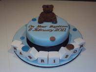 Teddy & Buttons Baptism Cake